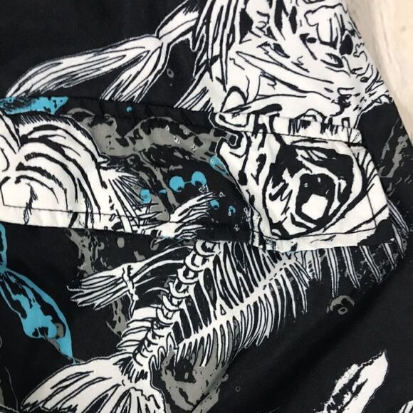 Joe Boxer Shorts unlined tie waist side pocket EUC Size 44 Bonefish - Picture 5 of 5